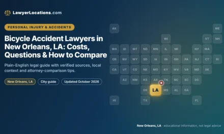 Bicycle Accident Lawyers in New Orleans, LA: Costs, Questions & How to Compare