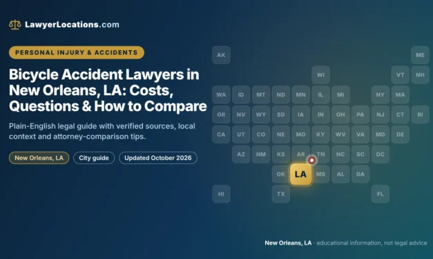 Bicycle Accident Lawyers in New Orleans, LA: Costs, Questions & How to Compare
