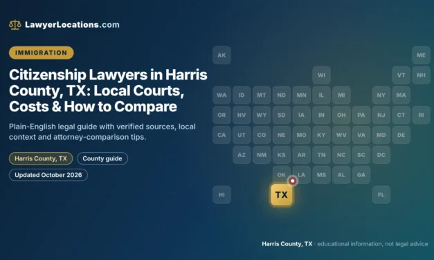 Citizenship Lawyers in Harris County, TX: Local Courts, Costs & How to Compare