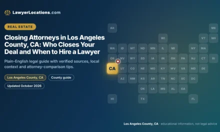 Closing Attorneys in Los Angeles County, CA: Who Closes Your Deal and When to Hire a Lawyer