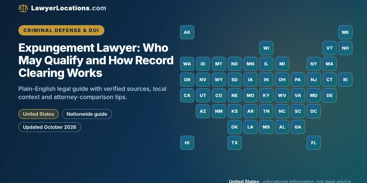 Expungement Lawyer: Who May Qualify and How Record Clearing Works