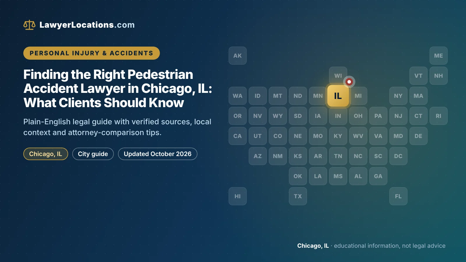Finding the Right Pedestrian Accident Lawyer in Chicago, IL: What Clients Should Know
