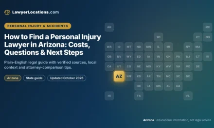 How to Find a Personal Injury Lawyer in Arizona: Costs, Questions & Next Steps
