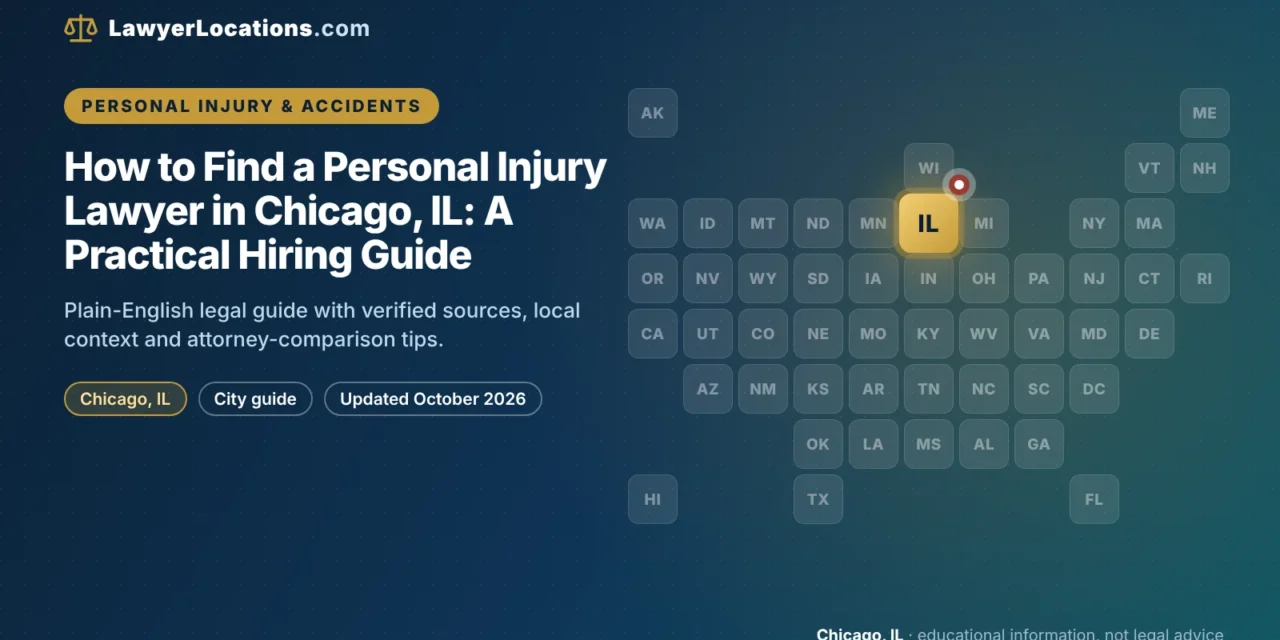How to Find a Personal Injury Lawyer in Chicago, IL: A Practical Hiring Guide
