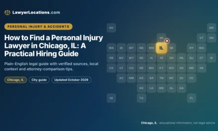 How to Find a Personal Injury Lawyer in Chicago, IL: A Practical Hiring Guide
