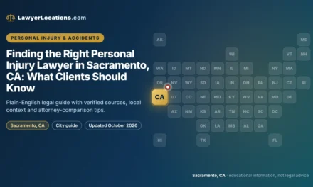 Finding the Right Personal Injury Lawyer in Sacramento, CA: What Clients Should Know