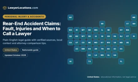 Rear-End Accident Claims: Fault, Injuries and When to Call a Lawyer