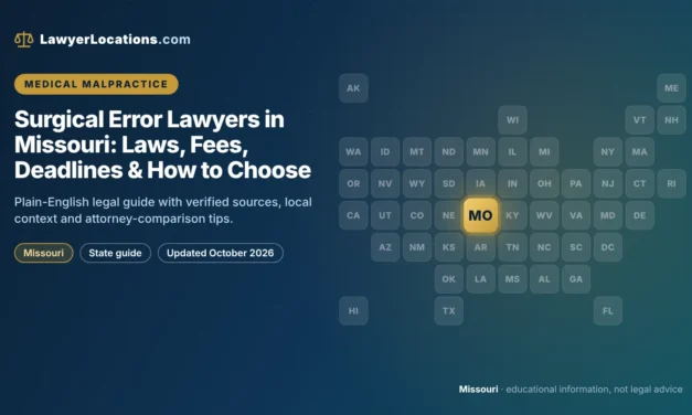 Surgical Error Lawyers in Missouri: Laws, Fees, Deadlines & How to Choose