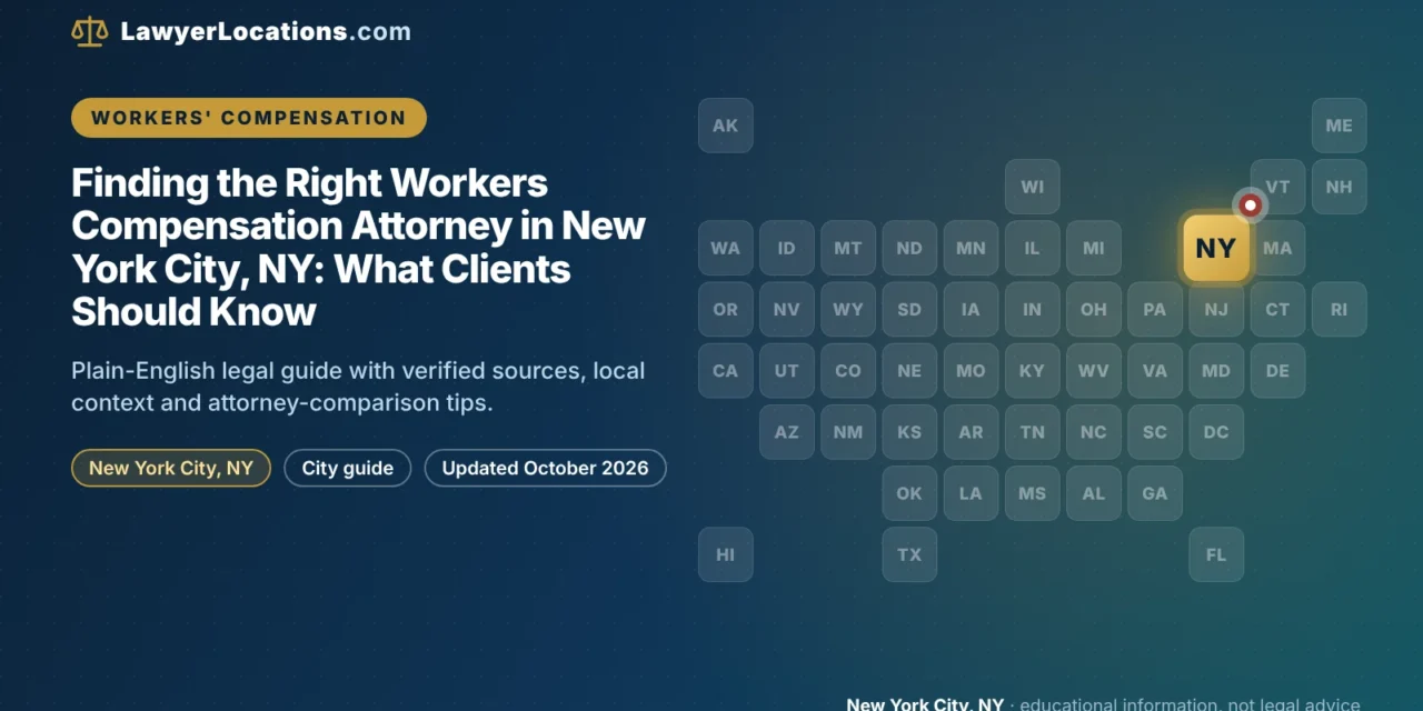 Finding the Right Workers Compensation Attorney in New York City, NY: What Clients Should Know